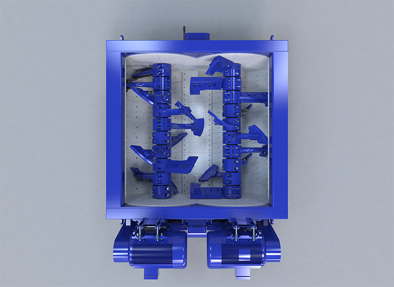 双卧轴混凝土搅拌机